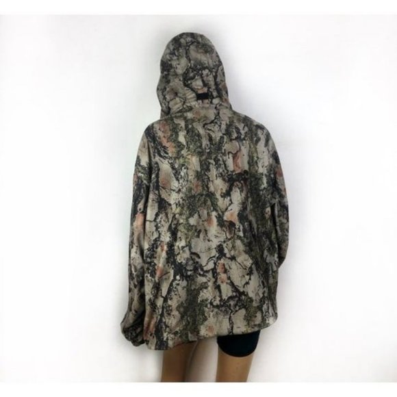 Vintage CAMO hooded Fall Winter Jacket Coat M/L - Picture 2 of 2
